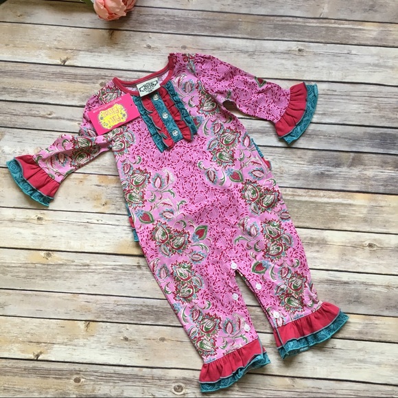 ruffle onesie for baby girl